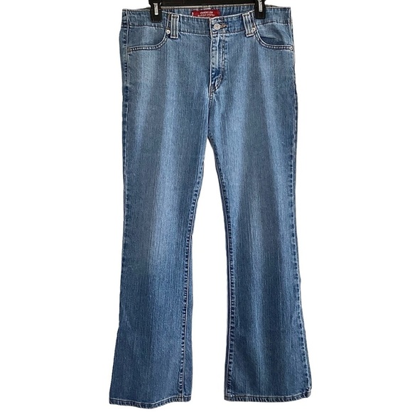 Levi’s 525 Nouveau Bootcut Stretch Blue Denim Jeans Medium Wash Size 12 M - Picture 16 of 16